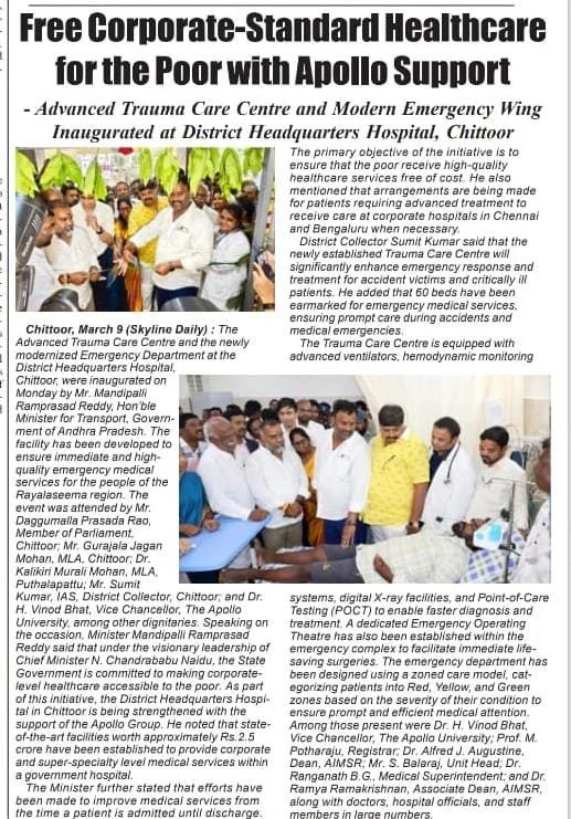Apollo Institute of Medical Sciences & Research